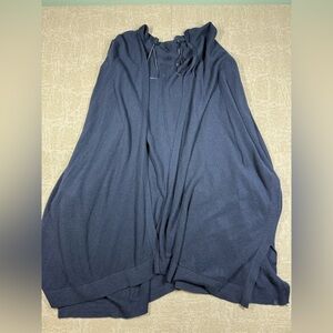 Lululemon 100% Merino Wool Open Front Short Sleeve Long Cardigan Wrap OS